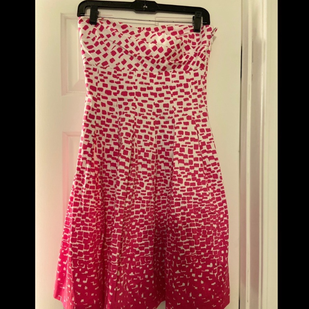 Calvin Klein strapless derby, wedding, day dress